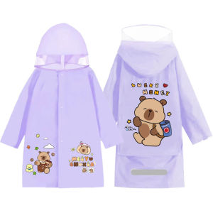 Thickened Extra Large Waterproof Raincoat Full Body Rain Poncho With Backpack Slot School Student Rain Coat Rainwear