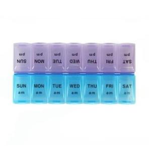 Portable Tablet Pill Box 7 Days Pill dampproof Medicine Storage Organizer 2 Layers/4 Layers