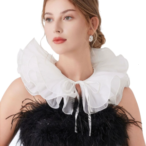 Bữa tiệc theo chủ đề Cổ Ruff Cho Jester Trang Phục lưới thoáng khí Cổ Áo Cổ Áo Halloween Chuyển Đổi Phụ Kiện