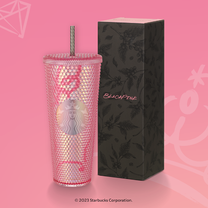 Blackpink Starbucks Pink Bling Cold Cup 24oz Jisoo, Hobbies & Toys