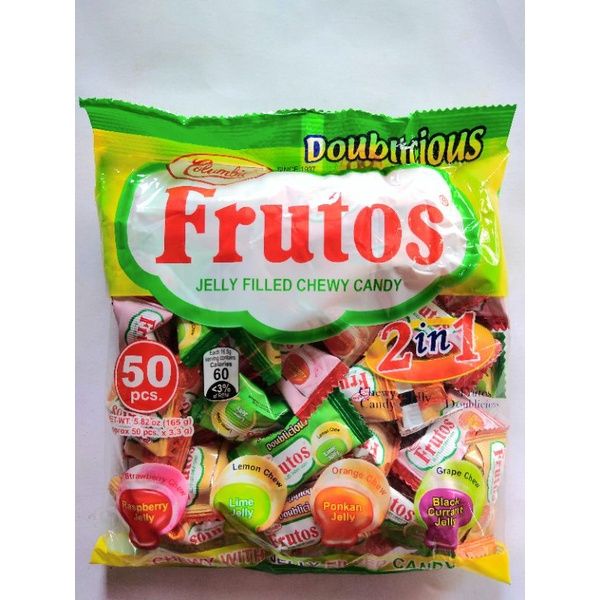 Columbia's Frutos Jelly Filled Chewy Candy 165g x 50pcs | Lazada PH