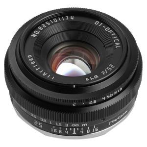 TTArtisan 25mm F/2.0 APS-C Format Sony E | Nikon Z | M43 Micro Four Thirds | FUJIFILM X Mount Portrait Pancake Prime Lens Large Aperture Full Metal Body MF Manual Focus 9.8" Focusing Distance for Smooth Bokeh and Low Light Photography | JG Superstore