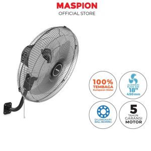 Maspion Kipas Angin Dinding Besi - 18 inch - PW455 - FREE ONGKIR Jabodetabek