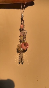 Sứa cá sao biển đính cườm Keychain quyến rũ cho điện thoại di động và phụ kiện máy ảnh hợp thời trang phụ kiện điện thoại cho phụ nữ