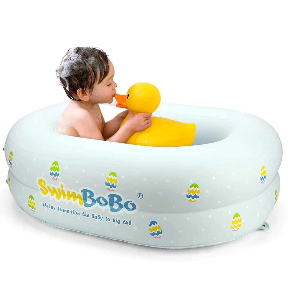 Orzbow Inflatable Bathtub for Newborn 1-24 Months Baby Bath Tub with Air  Pump, Portable Travel Kid's Bathtub