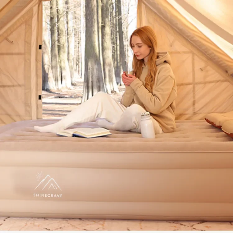 Automatic inflatable outlet mattress