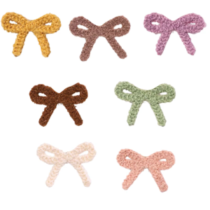 10 cái Bowknot may trên Sợi Các Bản vá lỗi thêu đính Bowknot thêu may trên miếng vá sửa chữa cho quần áo Áo khoác