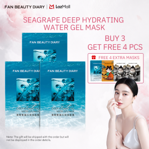 FAN BEAUTY DIARY Seagrape Hydrating Gel Facial Mask for Normal to Dry Skin 34ml 5 Pcs 3 Boxes