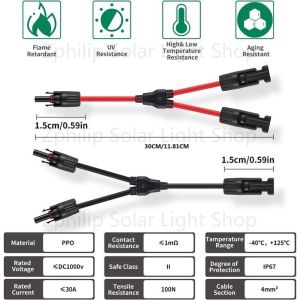 Solar Cable Mc4 Connector And Wire/Solar Accessories And Materials Used To Connect Solar Panelcables