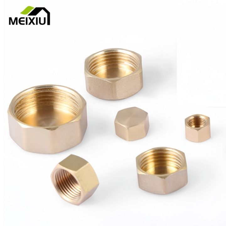 DZS ELEC 2-Pack 3/4 Inch Female Thread Brass Flange Hex Lock Nut – Durable Plumbing Fitting For Pipe Hose Connections, Measuring Equipment, And Garden Use