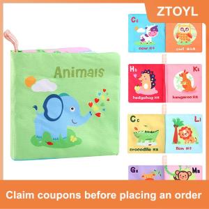 【ZTOYL】 Sách vải trẻ em trẻ em nhận thức vải sách sinh vật biển thực phẩm Trái Cây kiến thức giáng sinh Halloween Quà Tặng