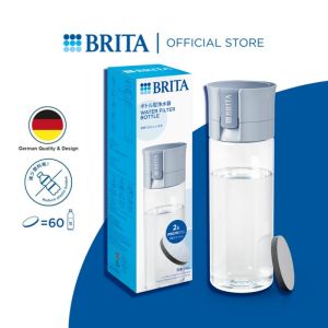 [New] BRITA Water Filter Bottle Model Vital (600ml) FREE 2x MicroDisc Filters - portable water filtration bottle for hydration on-the-go [Model: 1052267/1052265/1052266]