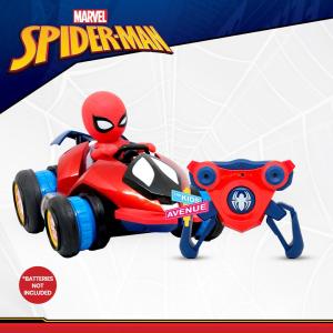 Marvel Avengers Spiderman Remote Control 360 Degree Spin Stunt Car Toy for Boys Kids Ages 4 years and Up