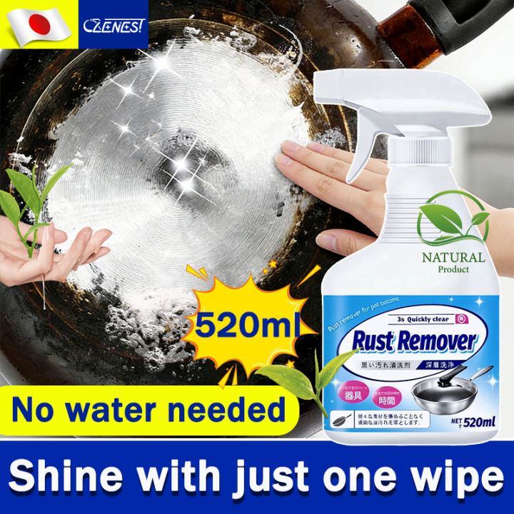 Kitchen Pot Cleaner Cookware Cleaner 520ml - All Purpose Pot Rust Stain Remover & Wipe Out ...