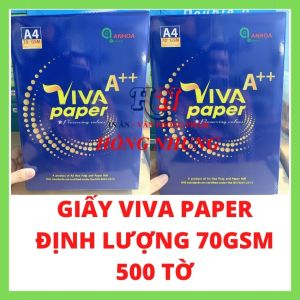[ Hàng Việt Nam] Giấy A4 Viva Paper Hàng Thùng Sản Xuất Tại Việt Nam Số Lượng 500 Tờ Giấy Rẻ Đẹp