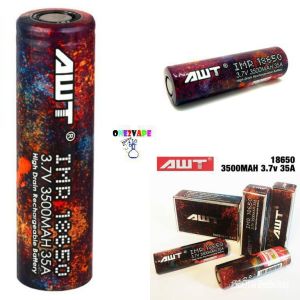 // (Rainbow) AWT IMR 18650 3.7V 3500mAh 35A high drain rechargeable battery (1pcs) 0ssf qcso z3af