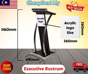 CheapDealMY Executive Rostrum/Modern rostrum with or without logo school office hotel hall