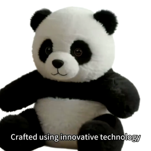 Adorkable Sweet Panda Doll Stuffed Toy Hugging Doll Cotton Filled Loneliness Comfort Toy for Girl Toddlers Kid Room