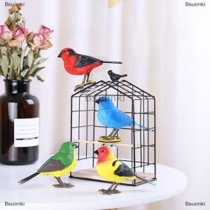 [COD] Bsuimki Điện ca hát chirping Robot Chim Đồ chơi âm thanh và chuyển động kích hoạt tương tác chim figurine Pin hoạt động cho trẻ em