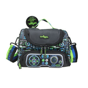 LJAustralian Smiggle Original Childrens Game Console Handle Schoolbag Boys Pupils Waterproof Backpack 16 Inch Super Cool Kids Bag