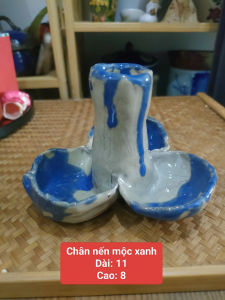Mô hình nhà và chân nến mộc để trang trí🏠🏚️