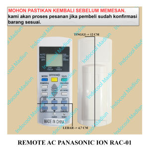 RAC01 REMOT / REMOTE UNTUK AC / REMOTE AC PANASONIC ION RAC-01