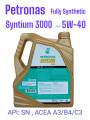 ราคาพิเศษสต็อคเก่าน้ำมันเครื่องเบนซินสังเคระห์แท้ Fully Synthetic 5W-40 /4ลิตร Petronas Syntium3000,API:SN ,ILSAC GF-5 with CoolTech™ Technology. 