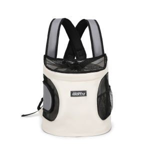 Pet Cat Dog Chest BackpackFront Carrying Tote BagBreathable Portable Canvas Cross Shoulder Strap Backpack