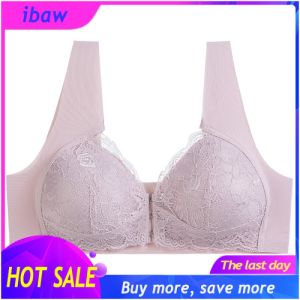 No Steel Ring Large Size Front Buckle Bra Beautiful Back No Trace Thin Section Gathered Adjustable Underwear Women