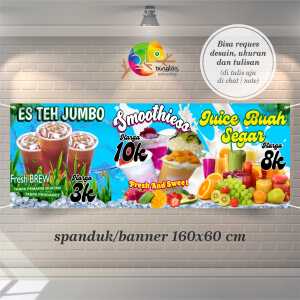 Cetak Spanduk Banner th Jumbo Smoothies Dan Jus Buah