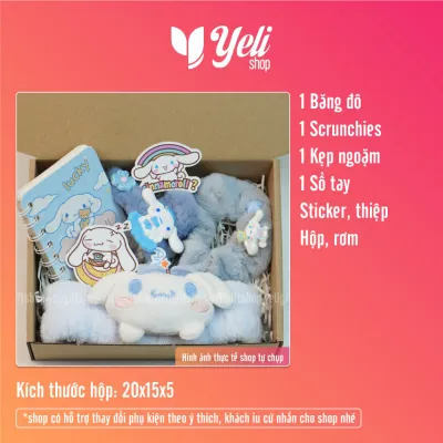 Set Quà Cinnamoroll Tặng Sinh Nhật Bạn Bè Người Thân Người Yêu Hộp Quà Cinnamoroll Tặng Bé Gái Xinh Xắn Đáng Yêu