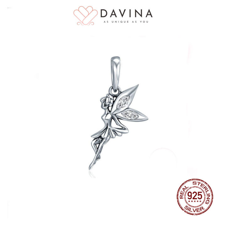 DAVINA Fairy Pendant Sterling Silver 925 Beads Gelang Wanita - Main Image