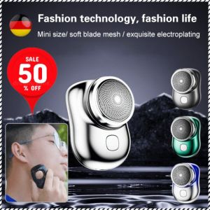 【Ship in 24H】[360° Trimming/Lasts For 60 Days]Waterproof Portable Mini Electric Shaver Beard Razor Easy To Carry防水洗旅行电动便携剃须刀