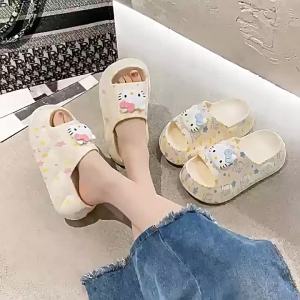 [Free Shipping] Summer New Casual Versatile Slip-On Sandals For Women EVA Student Dormitory Breathable Lightweight Odor-Resistant And Durable Sandals