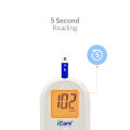 iCare BG003 Blood Glucose Monitor Complete set + 100pcs Test Strips & 100pcs Lancet. 