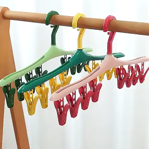 Laundry Portable Clip Underwear Socks Hanger Closet Laundry Organizer Hair Cap Towel Baby Clothes Hanger Clip