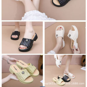 Free Shipping New Fashionable And Trendy Wedge-Heeled WomenS Sandals Comfortable And Soft Suitable For Outdoor Wear Beach-Friendly Non-Slip Round-Toe And Open-Toe Design