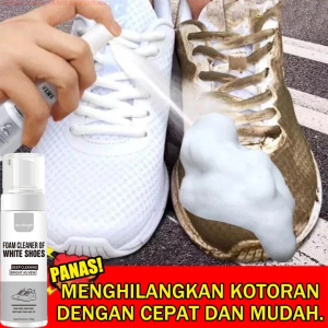 Bahan pembersih sepatu putih untuk dekontaminasi penghilangan noda kuning dan pemutih/pembersih busa sepatu ketsbahan pembersih kering bebas air untuk sepat Shoe Care & Cleaning Tool alat pembersih sepatu portabel universal 200ml