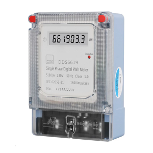 LCD Household Electric Meter Wall Mounted Digital kWh Meter Easy Installation Real Times Energy Consumption Trackings