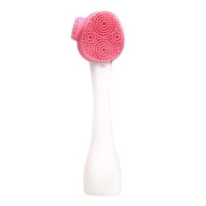 KINTHAZER Double Side Silicone Facial Cleanser Brush Soft Hair Handheld Skin Care Tool Cleansing Brush Portable Washing Brush Face Cleansing Instrument Deep Wash