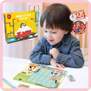 READY STOCK Pinwheel Logic Training Board Game Little Penguin to Take the Water Pipe