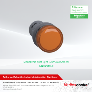 Schneider XA2 Amber LED Pilot Light 22mm 220-230V AC – Screw Clamp Anti-Interference