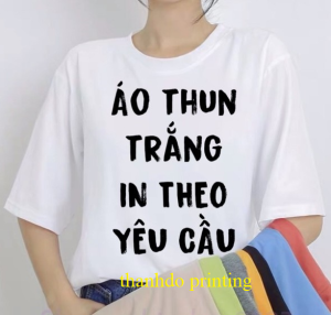 Áo thun in hình theo yêu cầu đồng phục nhóm tập thể lớp bộ đồ dã ngoại đồ đi biển teambuiding