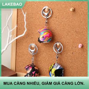 【LAKEBAO】 Sáng Tạo Mũ Bảo Hiểm Keychain Thời Trang An Toàn Mũ Bảo Hiểm Keyring Chìa Khóa Xe Chủ Túi Mặt Dây Chuyền Trang Trí Nội Thất Cho Xe Máy Câu Lạc Bộ Người hâm mộ Quà Tặng