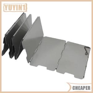 [COD] EHBqna SPORTS ชุดเตาตั้งแคมป์กลางแจ้งชุดหม้อกระจกบังลมขนาดเล็ก9ชิ้นพร้อมถุงผ้า