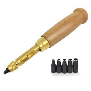 Automatic Belts Punch Hole Punch Screw Replaceable Mute Rotary Punching Punchers Leather Punch Watch Craft Tool Hole