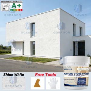 GDRAGON Epoxy Colored Sand Paint Wall Paint 1kg /4kg Sand Marble Wall Waterproof Wear-Resistant Imitates Stone Paint