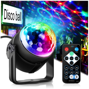 COD TaffLED Lampu Disco Warna Warni Proyektor Disco LED RGB 240V 6W with Remote Control - CY-LV-RG