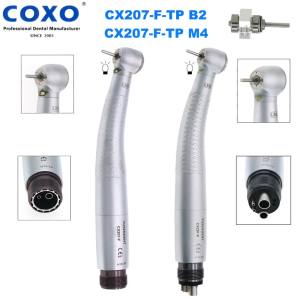 COXO CX207-F Dental LED Handpiece High Speed Handpiece E Generator Air Turbine 2/4 Holes Fit NSK KAVO