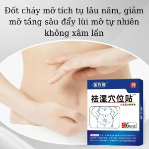 Miếng dán đông y hỗ trợ giảm mỡ bụng 6 miếng làm ấm bụng thư giãn cơ thể giúp vòng eo săn chắc